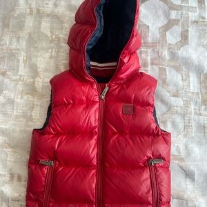 Add Down Kids Shiny Red Puffer Vest